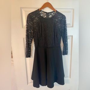 Black dress with lace
